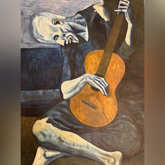 Picasso Replica Painting on Canvas - The Old Guitarist - Picture 6 of 6
